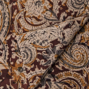 Precut 1 meter -Kalamkari Handblock Printed Cotton Fabric