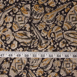 Precut 0.5 meters -Kalamkari Handblock Printed Cotton Fabric