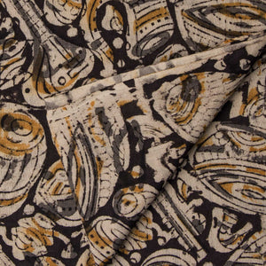 Precut 0.5 meters -Kalamkari Handblock Printed Cotton Fabric