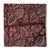 Red Kalamkari Handblock Printed Cotton fabric with floral print