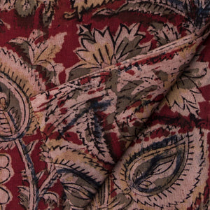 Precut 1 meter -Kalamkari Handblock Printed Cotton Fabric