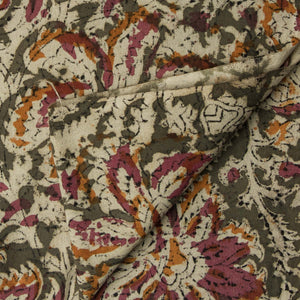 Precut 1 meter -Kalamkari Handblock Printed Cotton Fabric