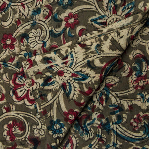 Precut 0.75 meters -Kalamkari Handblock Printed Cotton Fabric