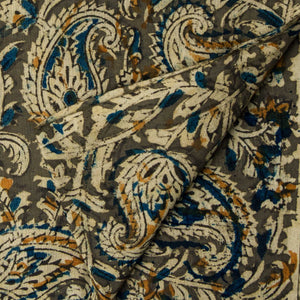 Precut 1 meter -Kalamkari Handblock Printed Cotton Fabric