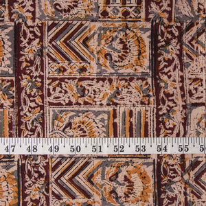 Precut 0.5 meters -Kalamkari Handblock Printed Cotton Fabric