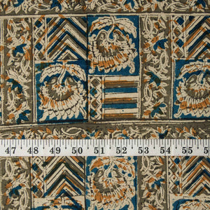 Precut 0.5 meters -Kalamkari Handblock Printed Cotton Fabric