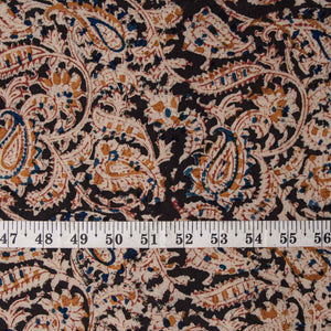 Precut 0.5 meters -Kalamkari Handblock Printed Cotton Fabric