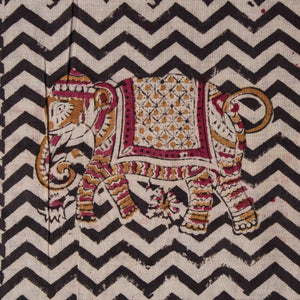 Precut 0.50 meters -Kalamkari Handblock Printed Cotton Fabric