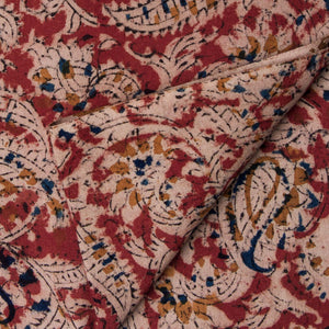 Precut 0.75 meters -Kalamkari Handblock Printed Cotton Fabric