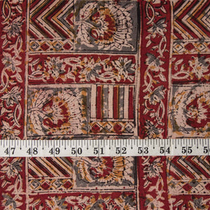 Precut 0.5 meters -Kalamkari Handblock Printed Cotton Fabric