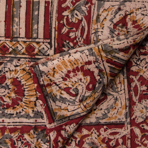 Precut 0.5 meters -Kalamkari Handblock Printed Cotton Fabric