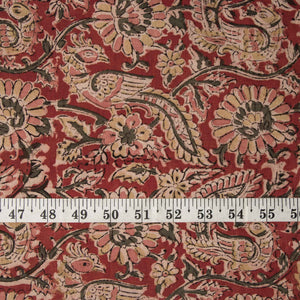 Precut 0.5 meters -Kalamkari Handblock Printed Cotton Fabric