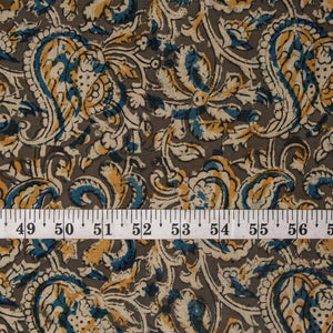 Precut 1 meters -Kalamkari Handblock Printed Cotton Fabric