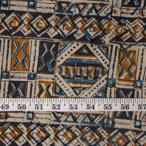 Precut 1 meters -Kalamkari Handblock Printed Cotton Fabric