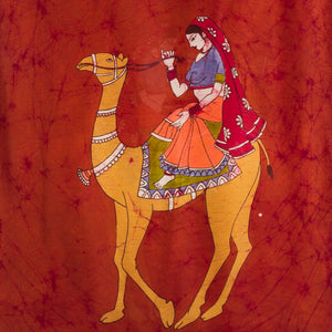 Handloom Maheshwari Cotton Silk Batik Print Dupatta