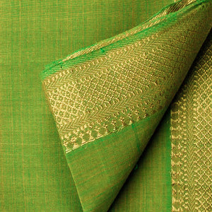 Precut 1 meter -Original Mangalgiri Handloom Cotton Fabric with Golden Border