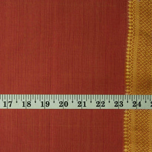 Precut 1 meter -Original Mangalgiri Handloom Cotton Fabric with Golden Border