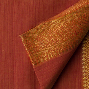 Precut 0.50 meters -Original Mangalgiri Handloom Cotton Fabric with Golden Border