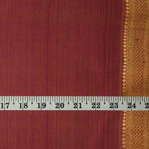 Original Mangalgiri Handloom Cotton Fabric with Golden Border