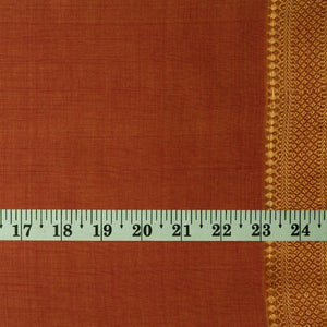 Precut 1 meter -Original Mangalgiri Handloom Cotton Fabric with Golden Border