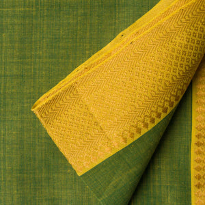 Precut 0.5 meters -Original Mangalgiri Handloom Cotton Fabric with Golden Border