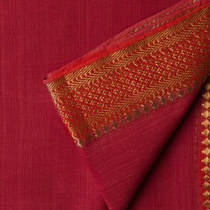 Precut 0.75 meters -Original Mangalgiri Handloom Cotton Fabric with Golden Border