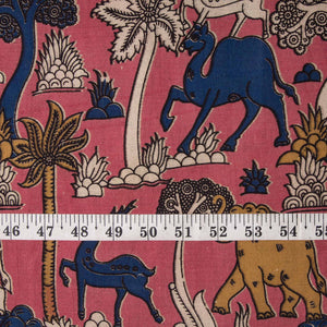 Precut 0.50 meters -Kalamkari Screen Printed Cotton Fabric