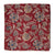 Red and Off white Screen Printed Kalamkari Cotton Fabric with Floral print