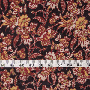 Precut 0.75 meters -Kalamkari Screen Printed Cotton Fabric