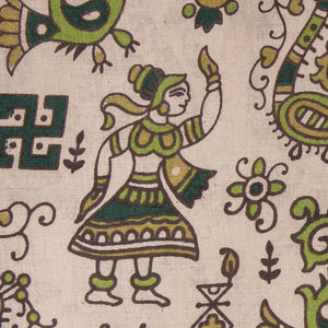 Kalamkari Screen Printed Cotton Fabric