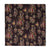 Black Kalamkari Screen Printed Cotton Fabric with Human Figures