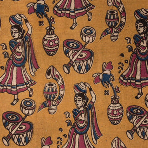 Precut 1 meter -Kalamkari Screen Printed Cotton Fabric