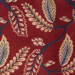 Precut 0.5 meters -Kalamkari Screen Printed Cotton Fabric