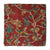 Red Kalamkari Screen Printed Cotton Fabric with bird print