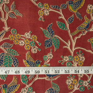 Precut 1 meter -Kalamkari Screen Printed Cotton Fabric