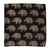 Black and off white Kalamkari Screen Printed Cotton Fabric with elephant print