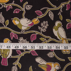 Precut 0.75 meters -Kalamkari Screen Printed Cotton Fabric