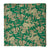 Green Kalamkari Screen Printed Cotton Fabric with floral print