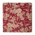 Red and off white Kalamkari Screen Printed Cotton Fabric with floral print