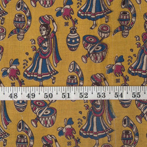 Precut 0.25 meters -Kalamkari Screen Printed Cotton Fabric