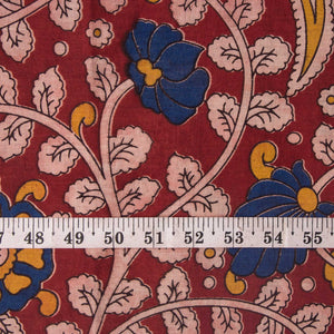 Precut 0.75 meters -Kalamkari Screen Printed Cotton Fabric