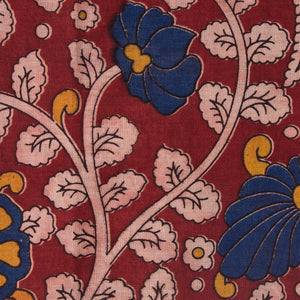 Precut 0.75 meters -Kalamkari Screen Printed Cotton Fabric