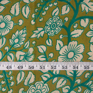 Precut 0.50 meters -Kalamkari Screen Printed Cotton Fabric