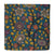 Blue and Yellow Kalamkari Screen Printed Cotton Fabric with floral  design