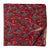 Red and Blue Printed Cotton Fabric with floral print