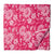 Pink and White Printed Cotton Fabric with floral print