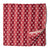 Red and white Printed cotton fabric with  abstract design