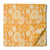 Yellow and off white Printed cotton fabric with floral design