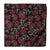 Black and Maroon Printed cotton fabric with floral design