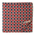 Red and blue Printed cotton fabric with  abstract design